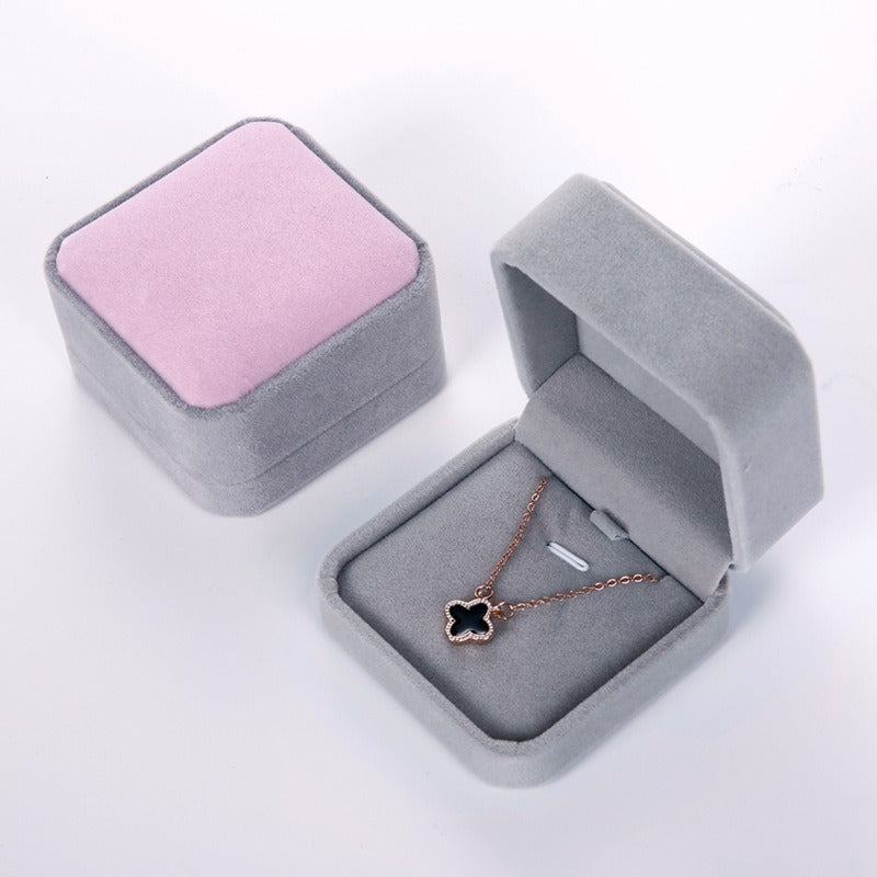 Velvet jewelry box jewelry packaging box storage box